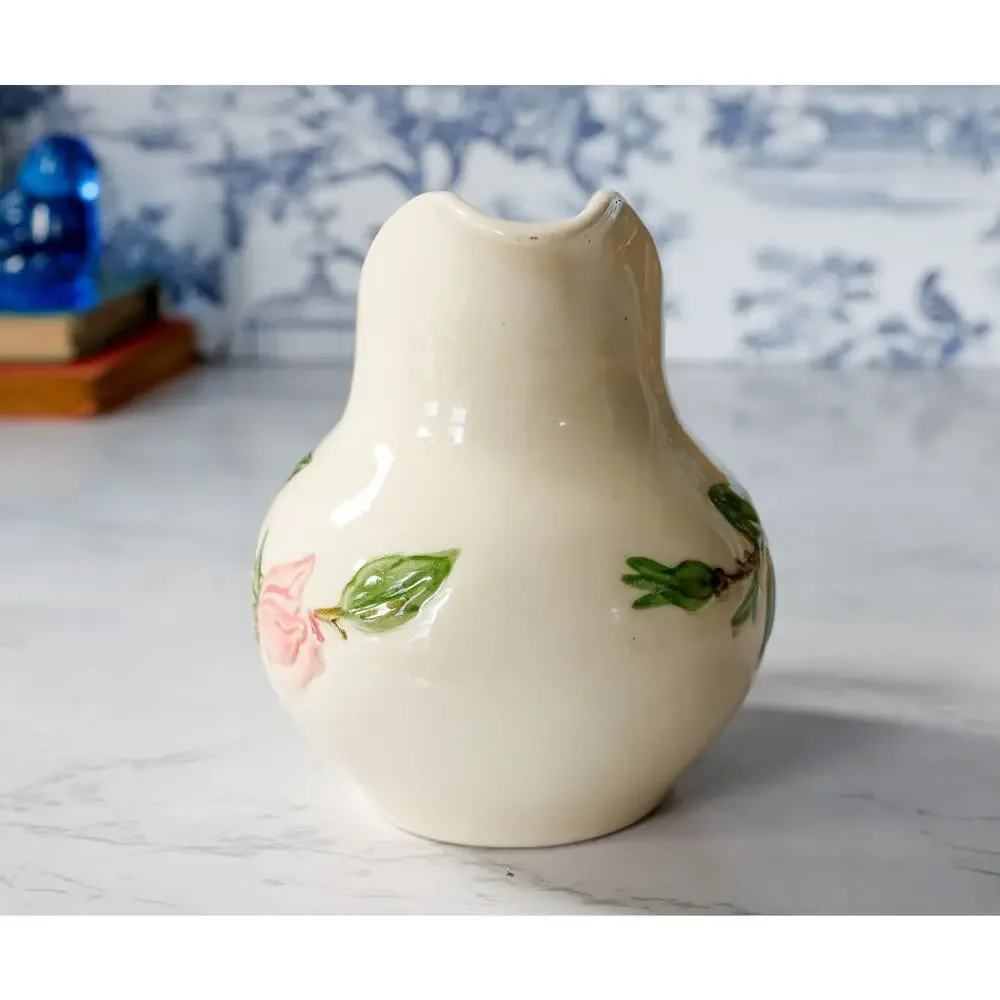 VTG 1940s Franciscan Desert Rose USA Creamer Pitcher Retro MCM Cottage Country
